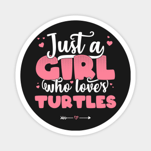 Just A Girl Who Loves Turtles - Cute turtle lover gift product Magnet